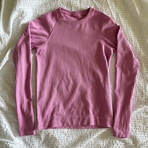Lululemon Ribbed Long-Sleeve Pink